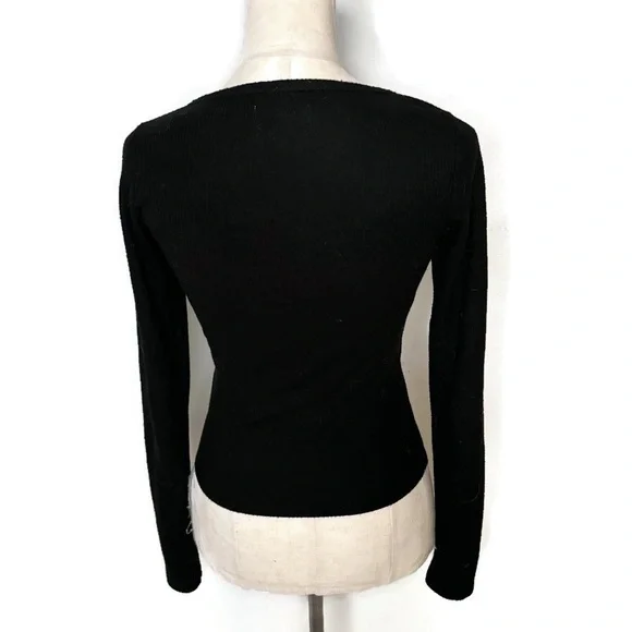 Hollister Crop Crossover Waffle Top - Picture 2 of 6